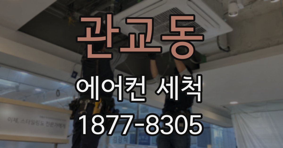 관교동 에어컨 세척