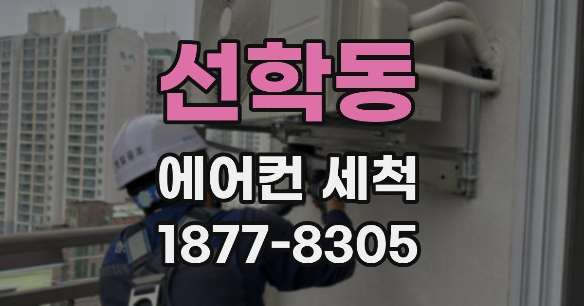 선학동 에어컨 세척