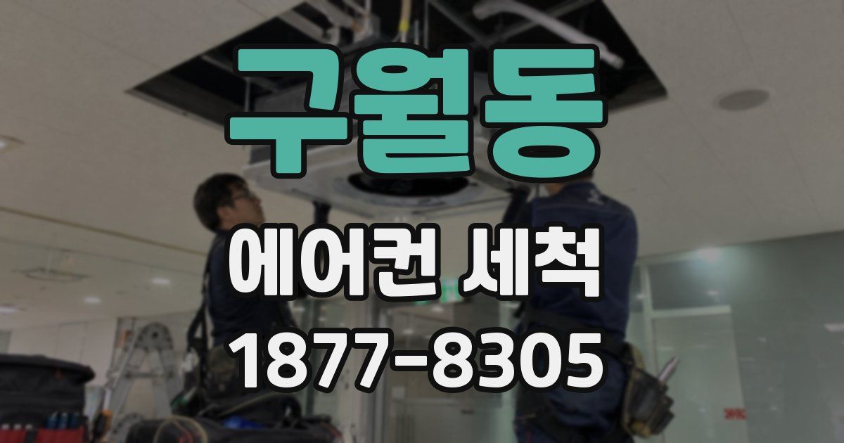 구월동 에어컨 세척