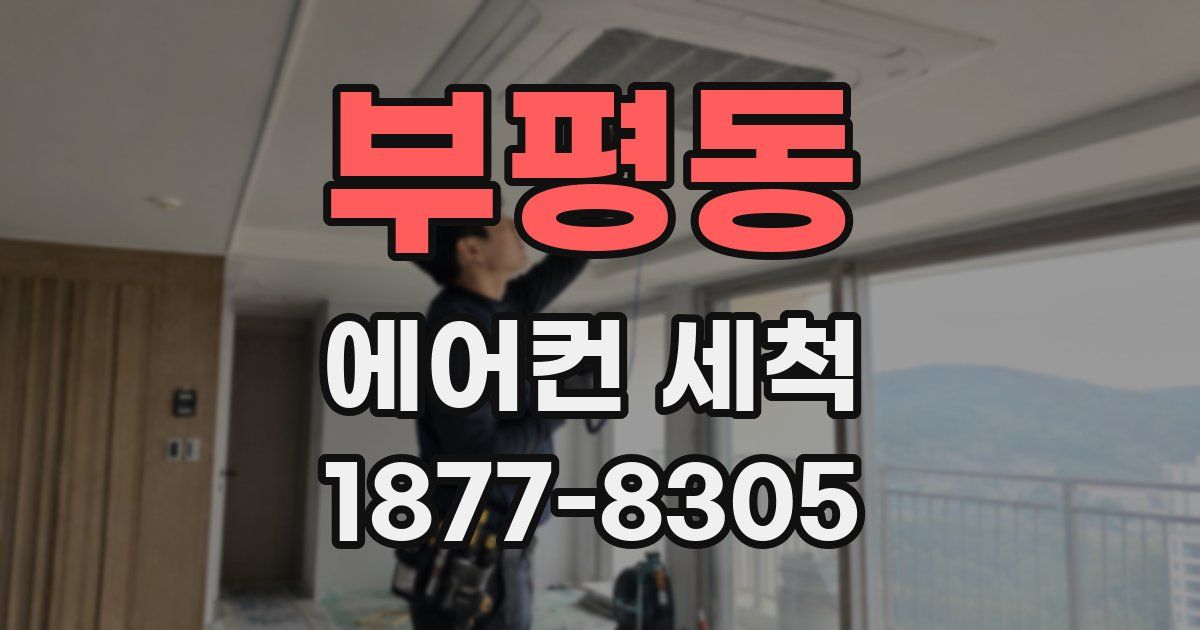 부평동 에어컨 세척