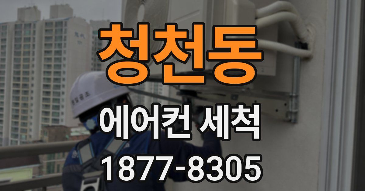 청천동 에어컨 세척