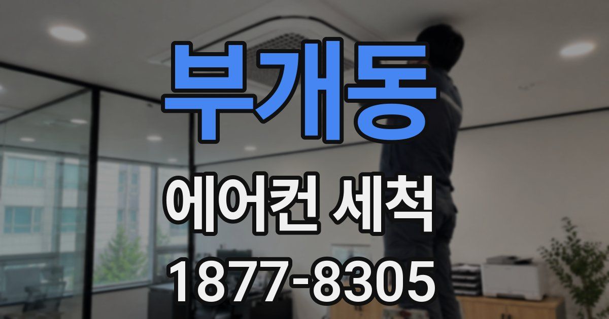 부개동 에어컨 세척