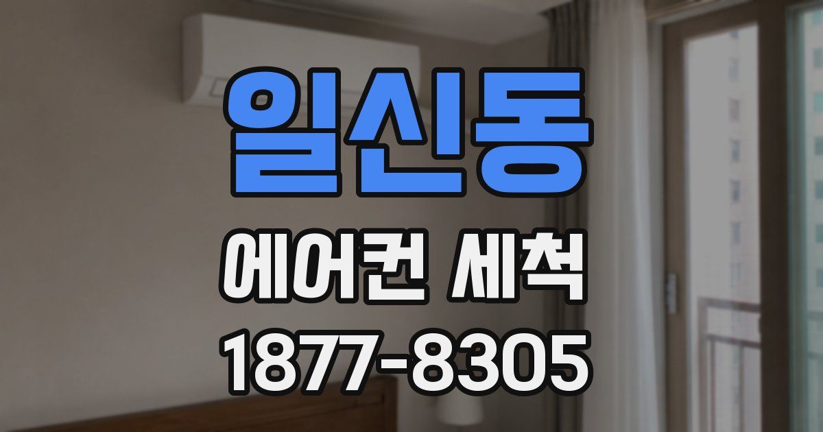 일신동 에어컨 세척