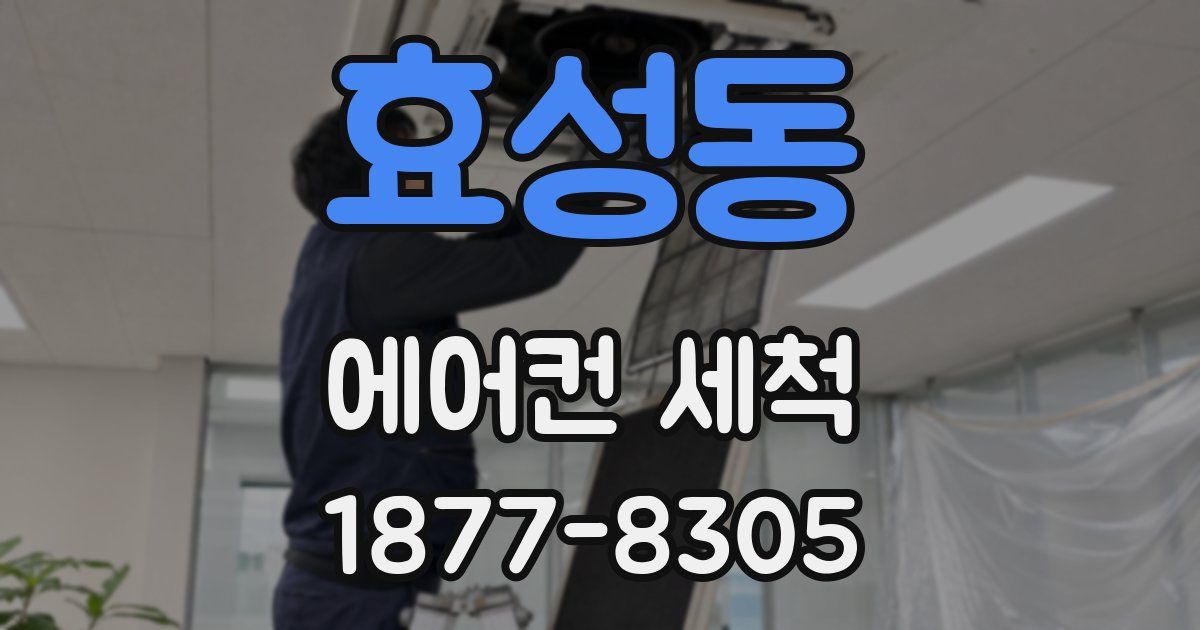 효성동 에어컨 세척