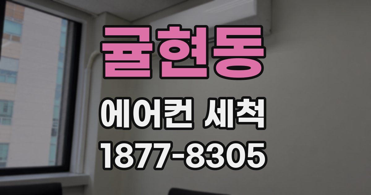 귤현동 에어컨 세척