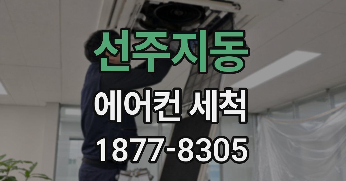 선주지동 에어컨 세척