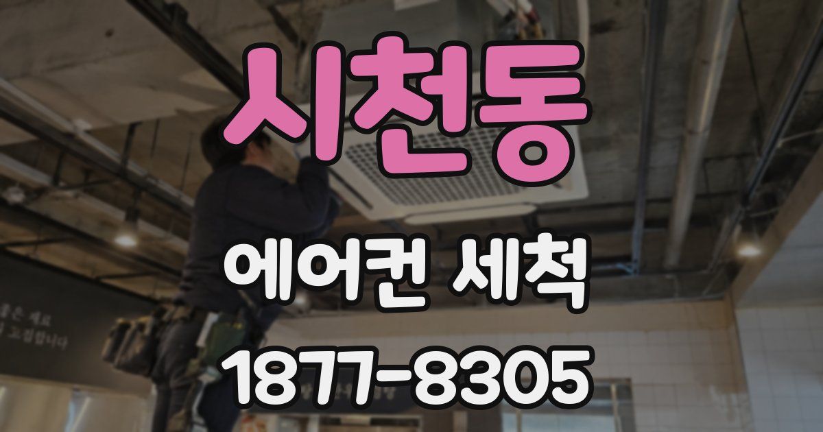 시천동 에어컨 세척