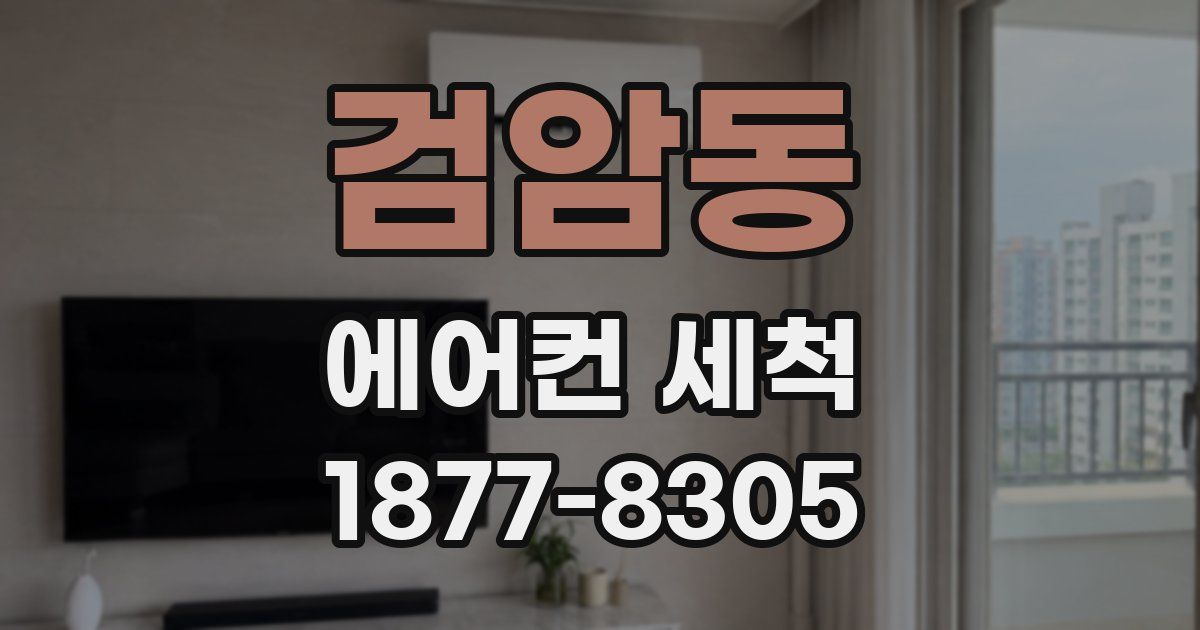 검암동 에어컨 세척