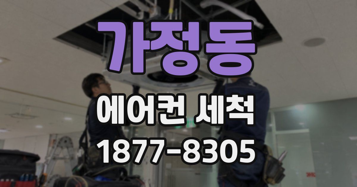 가정동 에어컨 세척