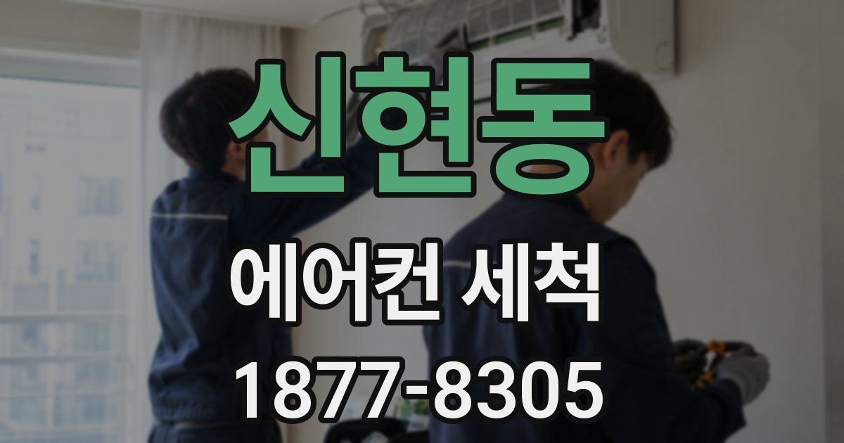 신현동 에어컨 세척