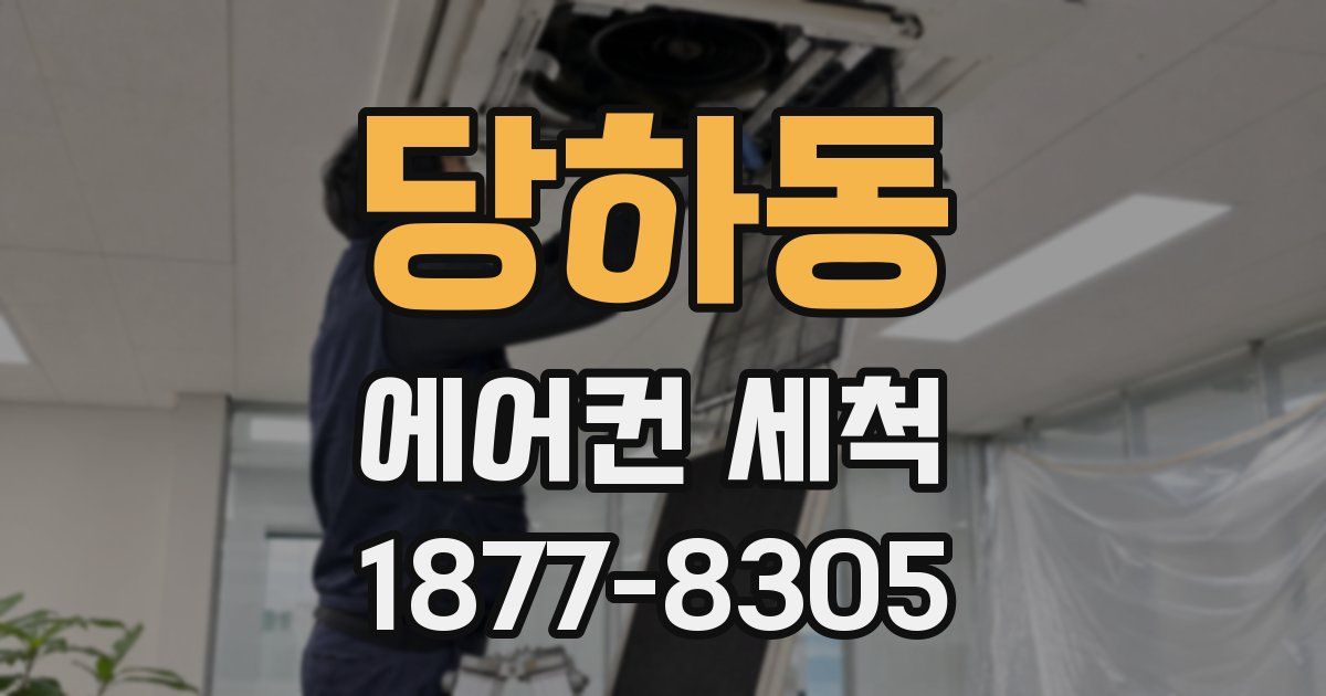 당하동 에어컨 세척
