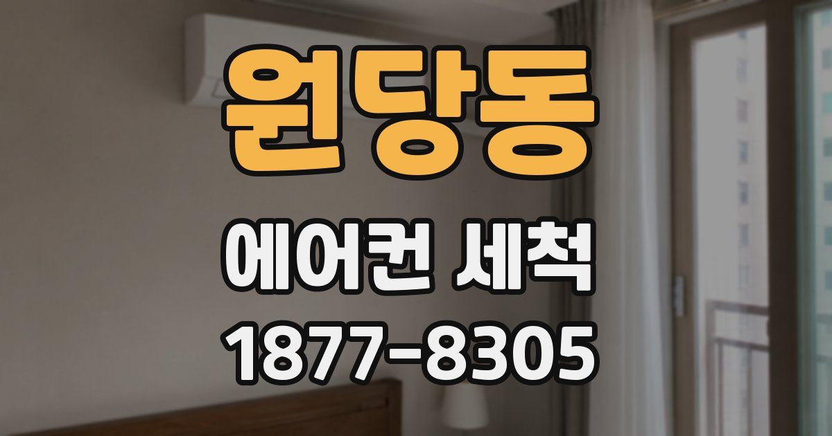 원당동 에어컨 세척