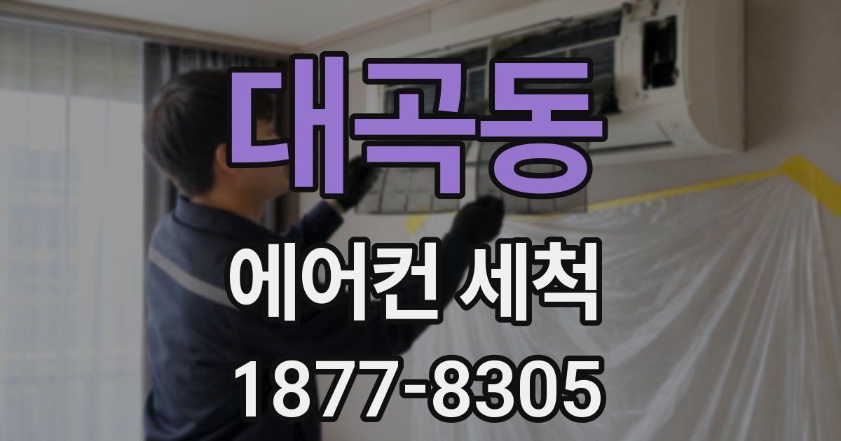 대곡동 에어컨 세척