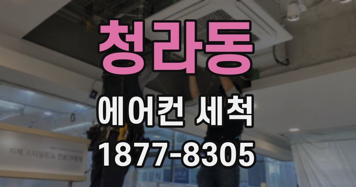 청라동 에어컨 세척