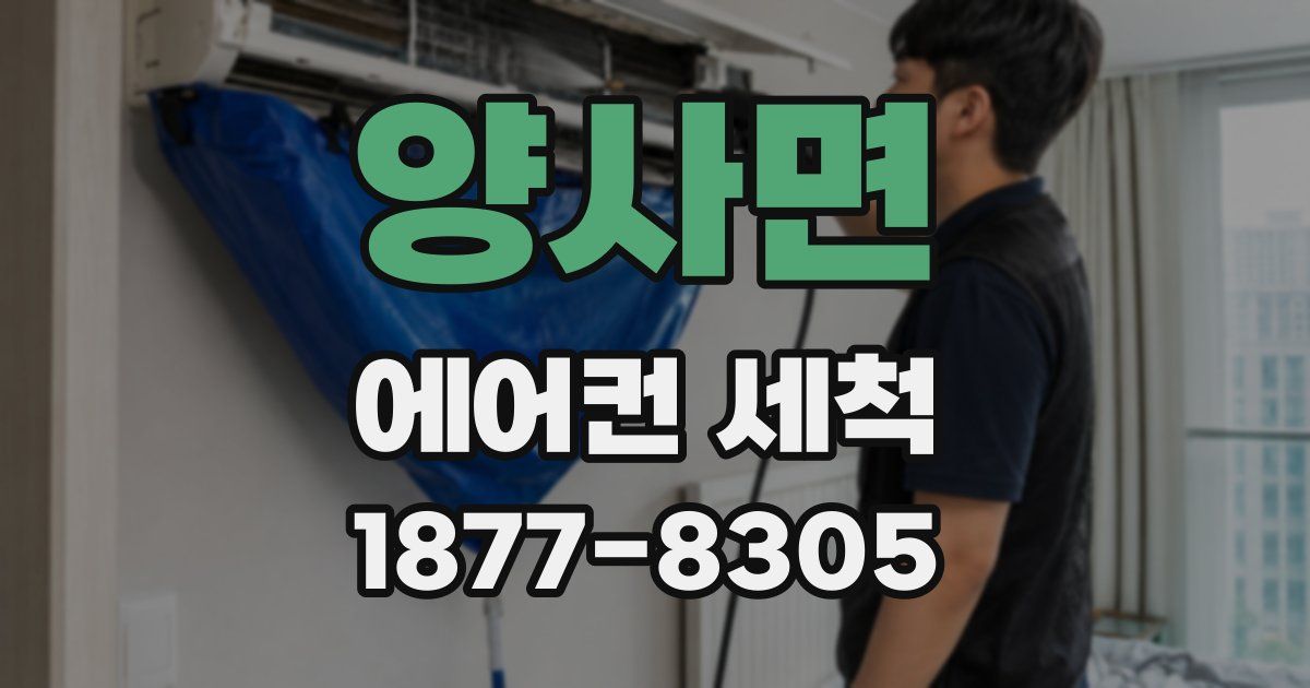 양사면 에어컨 세척