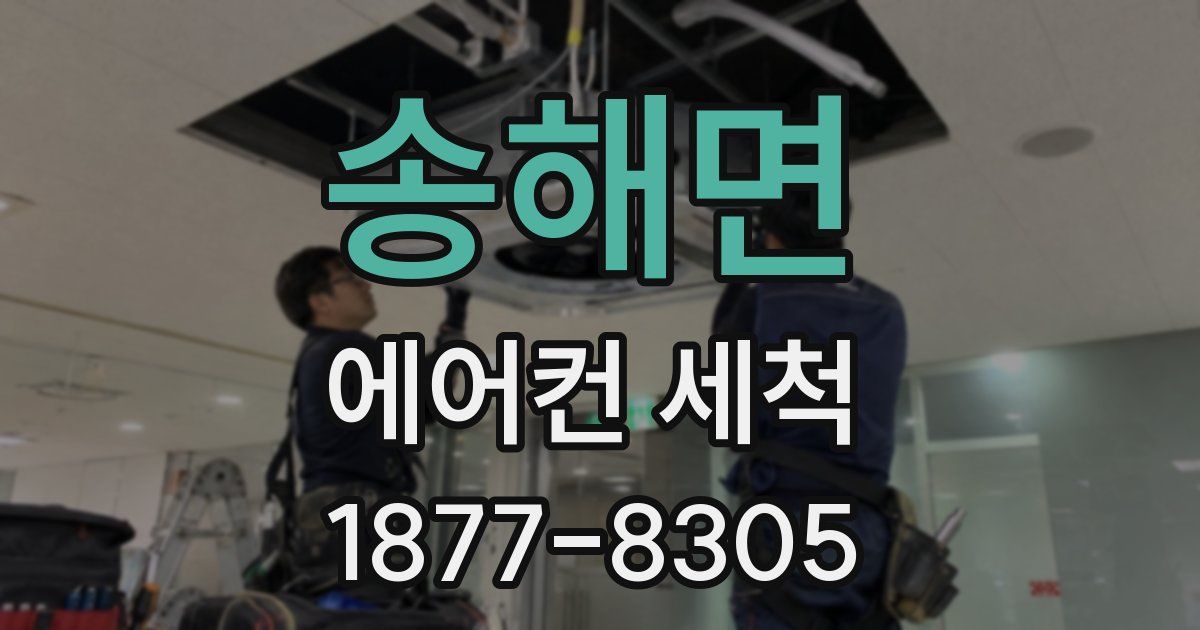 송해면 에어컨 세척