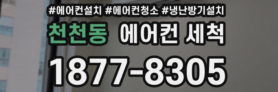 천천동 에어컨 세척