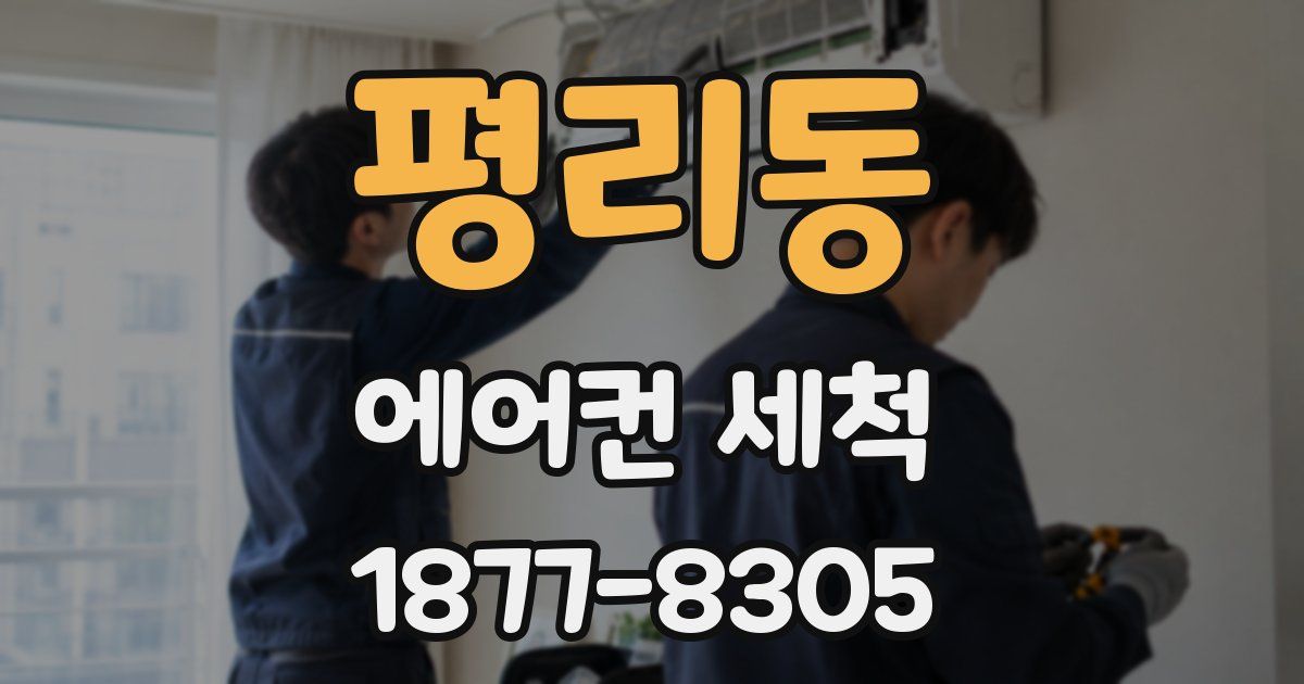 평리동 에어컨 세척