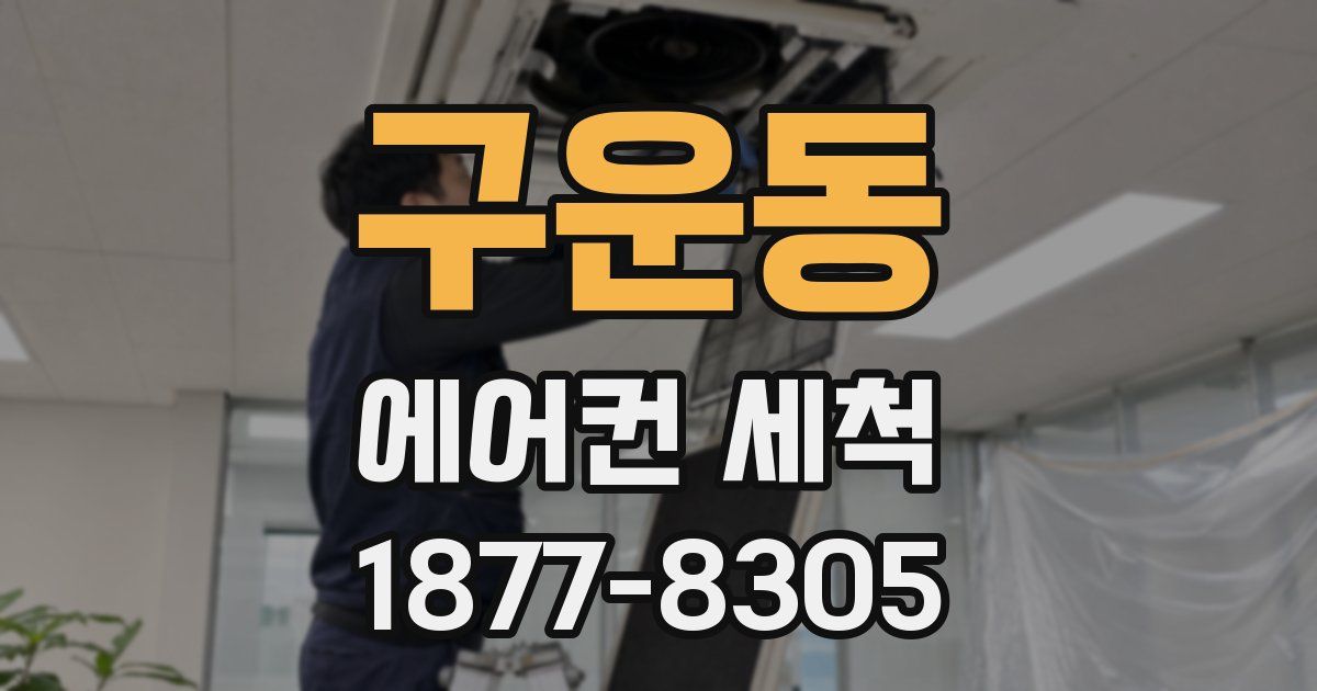 구운동 에어컨 세척