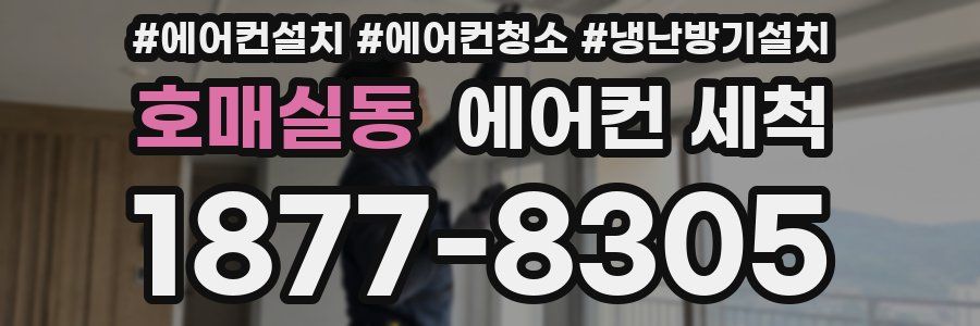 호매실동 에어컨 세척