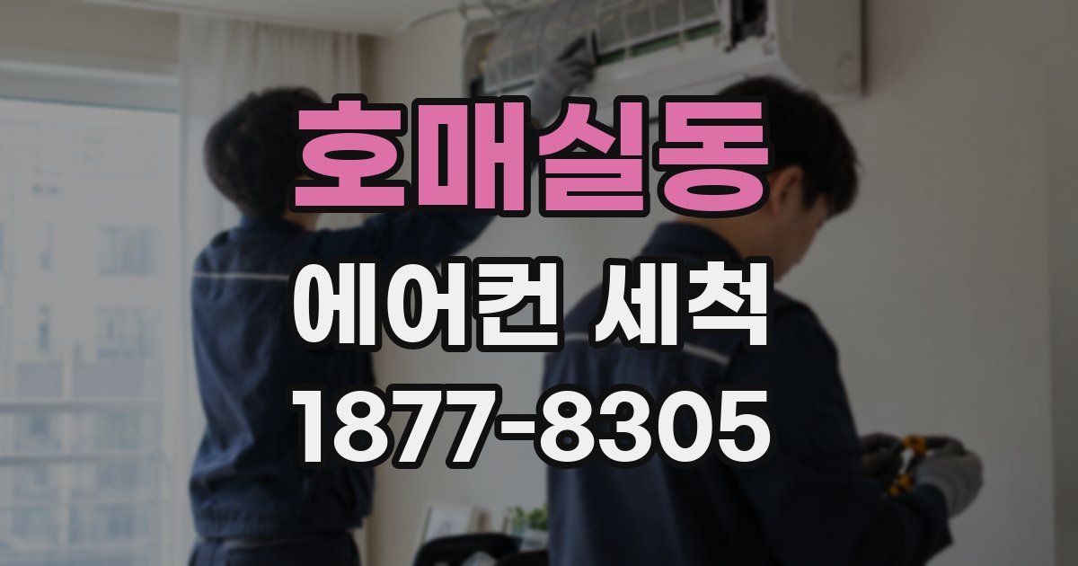 호매실동 에어컨 세척
