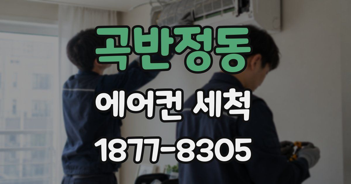 곡반정동 에어컨 세척