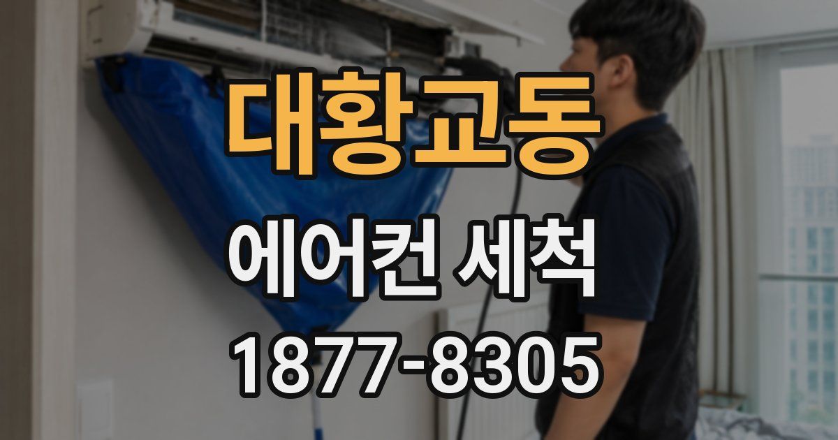 대황교동 에어컨 세척