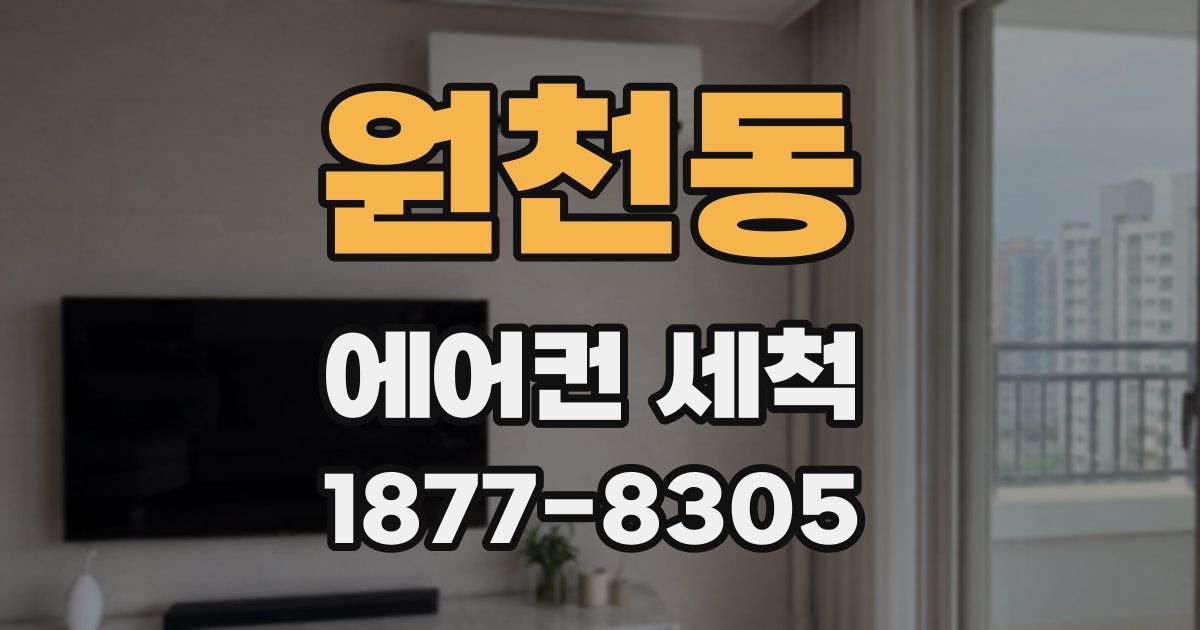 원천동 에어컨 세척