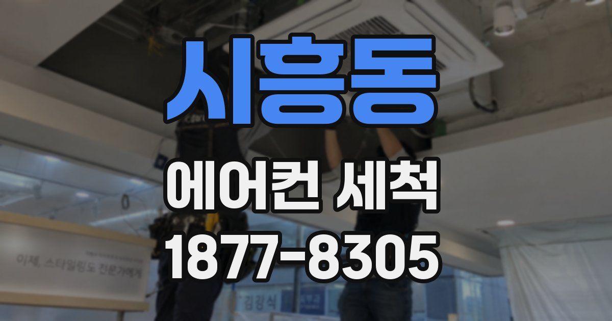 시흥동 에어컨 세척