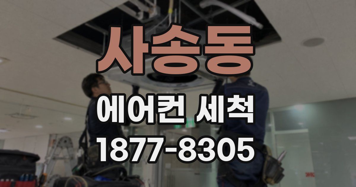 사송동 에어컨 세척