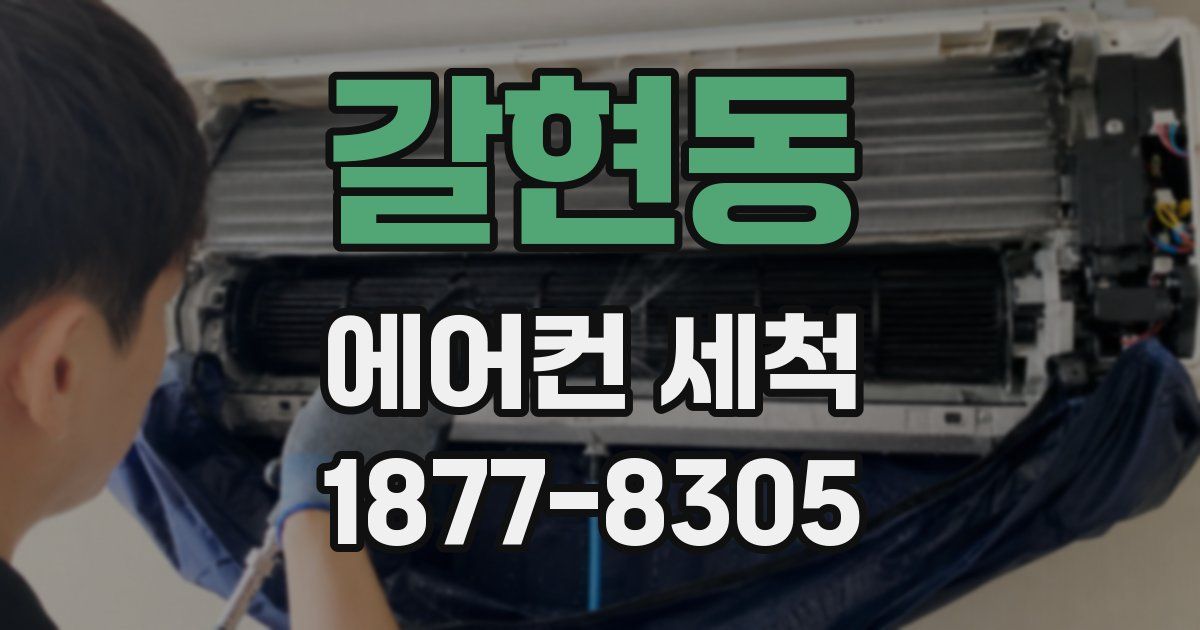 갈현동 에어컨 세척