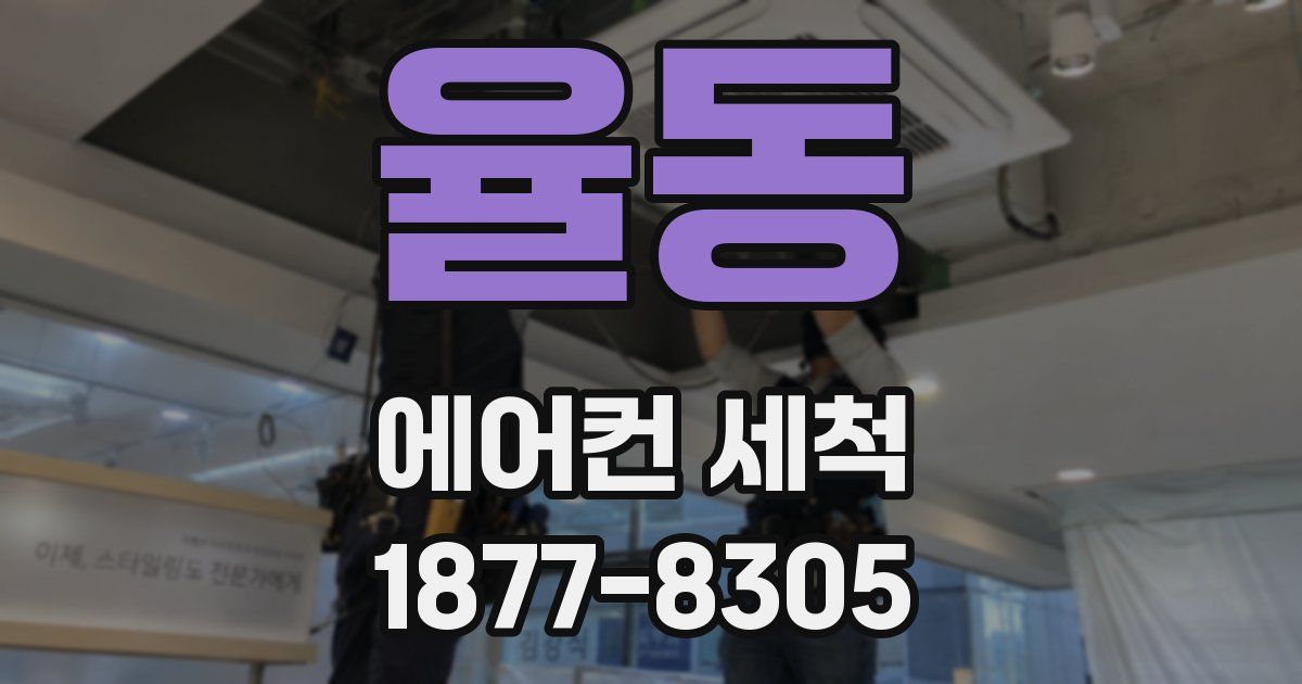 율동 에어컨 세척