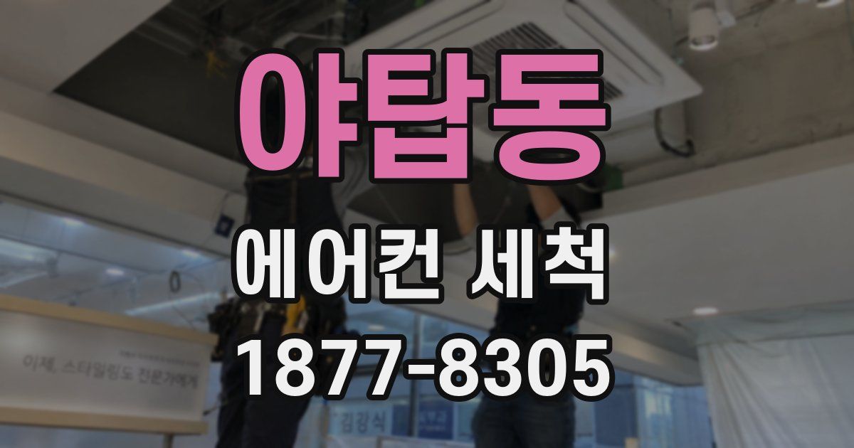야탑동 에어컨 세척