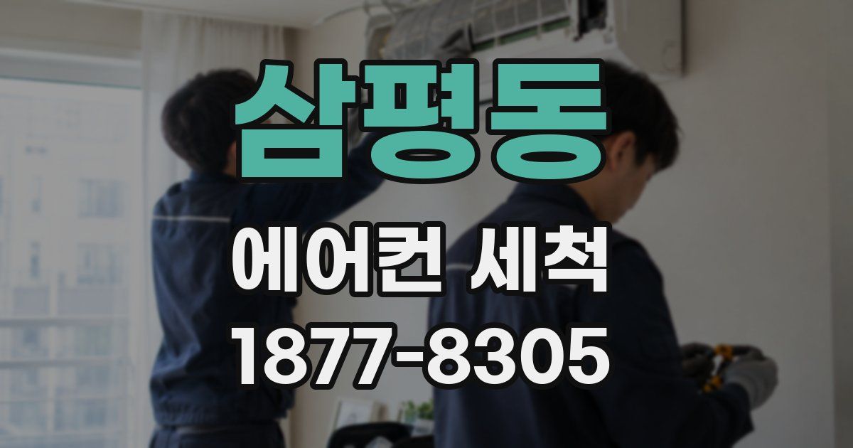 삼평동 에어컨 세척