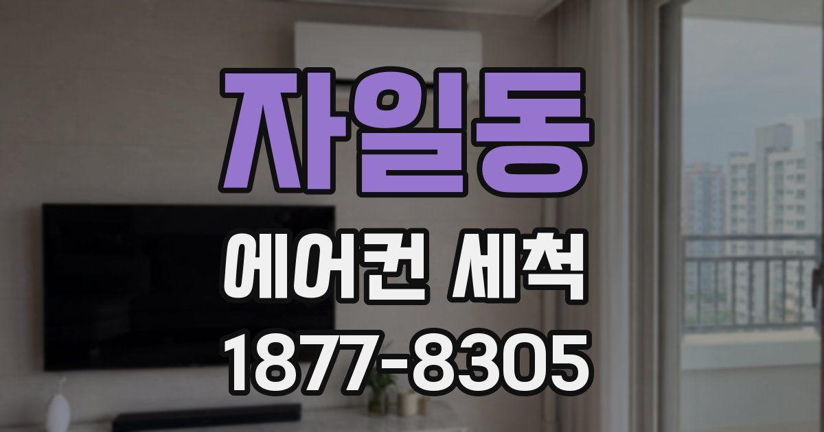 자일동 에어컨 세척
