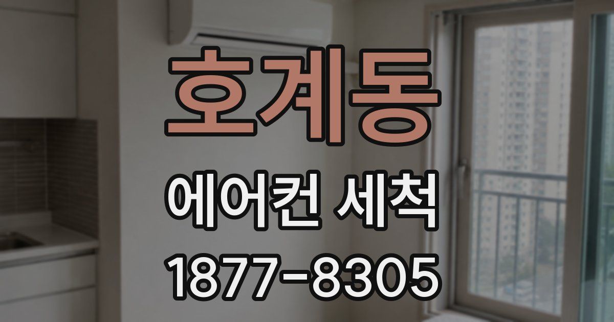 호계동 에어컨 세척