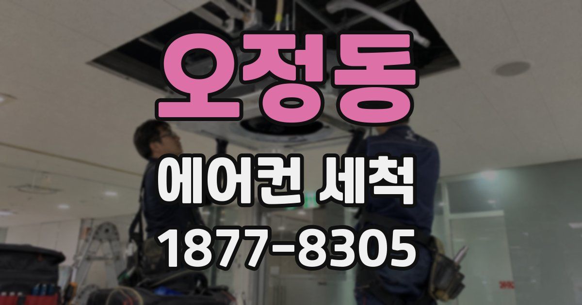 오정동 에어컨 세척