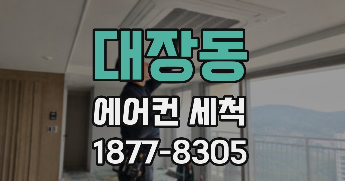 대장동 에어컨 세척