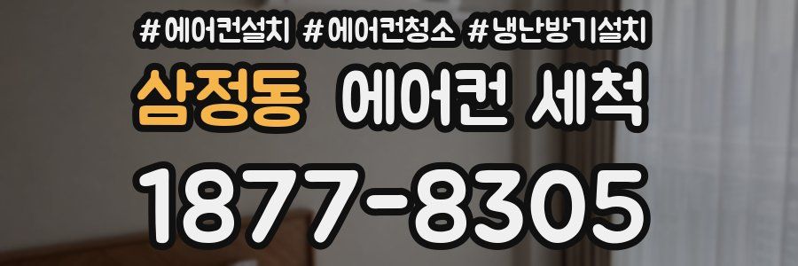 삼정동 에어컨 세척
