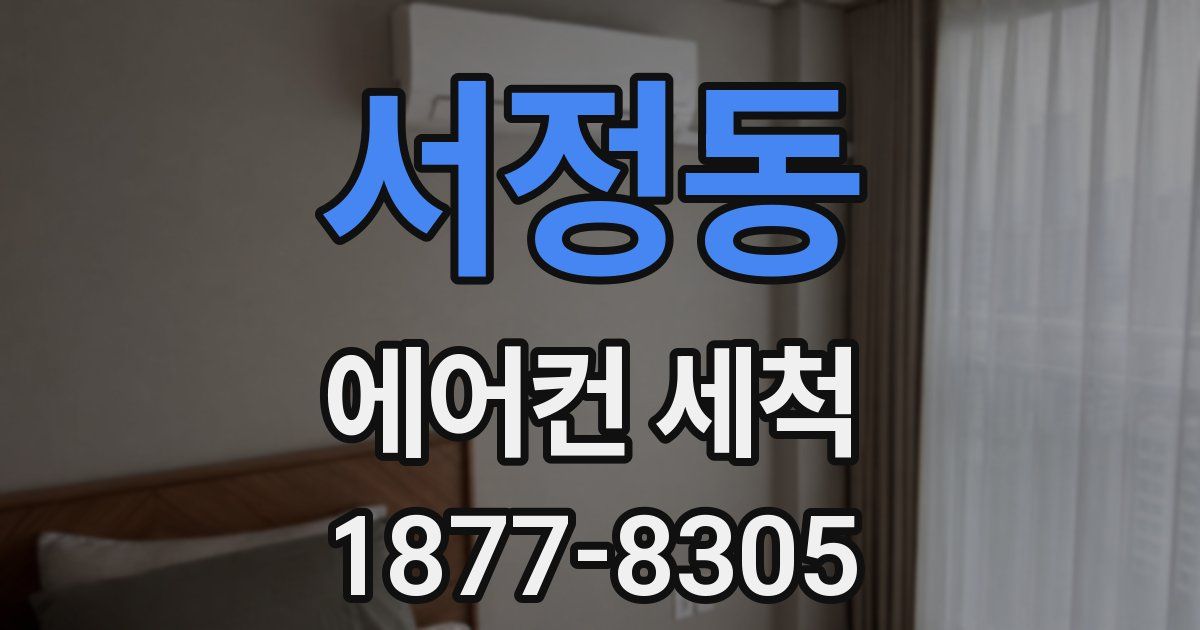 서정동 에어컨 세척