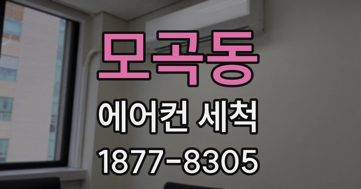 모곡동 에어컨 세척