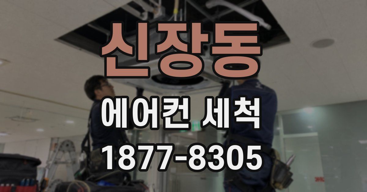 신장동 에어컨 세척