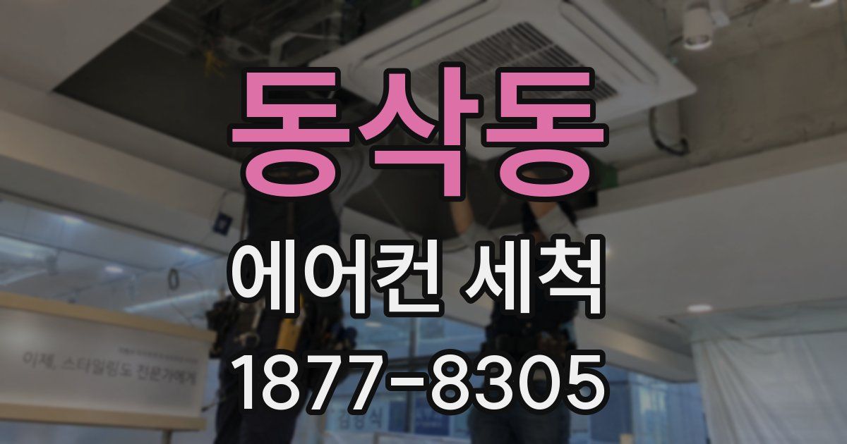 동삭동 에어컨 세척