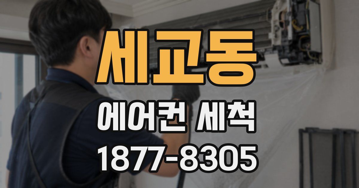 세교동 에어컨 세척
