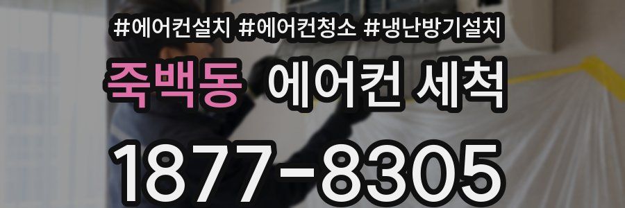 죽백동 에어컨 세척
