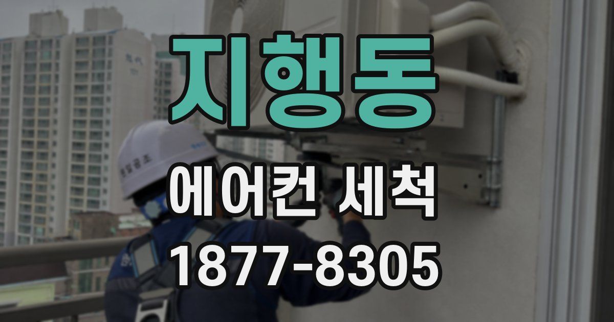 지행동 에어컨 세척