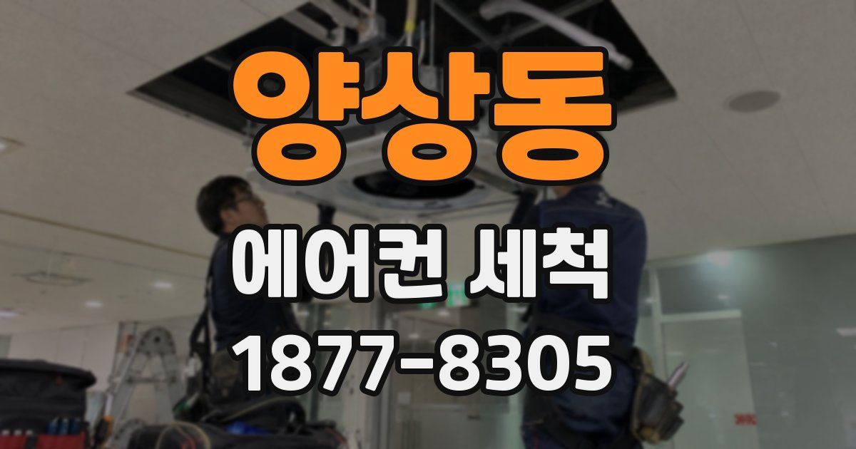 양상동 에어컨 세척
