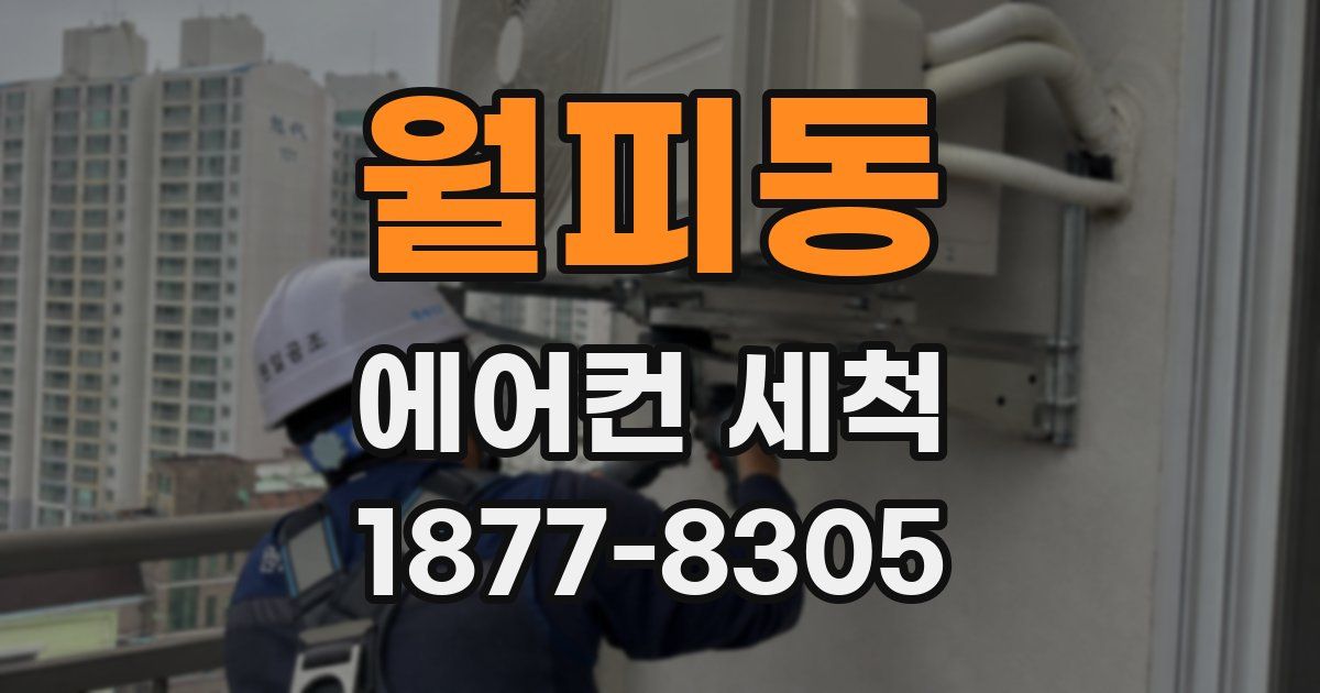 월피동 에어컨 세척