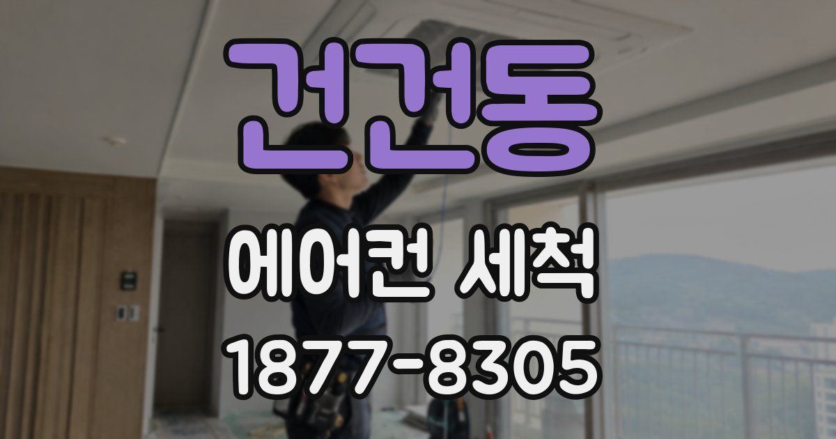 건건동 에어컨 세척