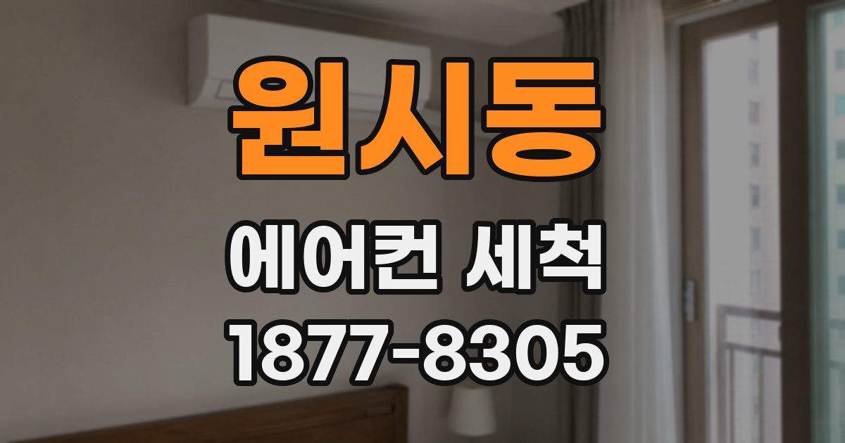원시동 에어컨 세척